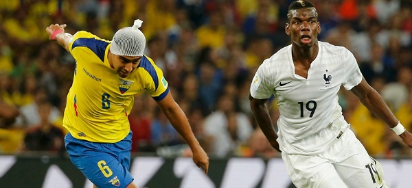 Paul Pogba, joueur français le plus populaire sur Twitter Paul Pogba en action